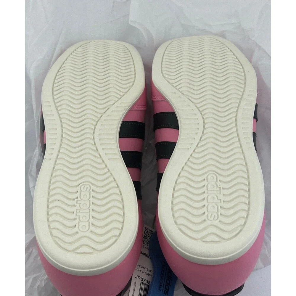 Adidas Barreda Mary Jane Sneakers Bliss Pink Black JP6738 Youth 6.5 New